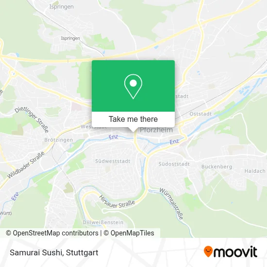 Samurai Sushi map