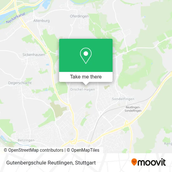 Gutenbergschule Reutlingen map