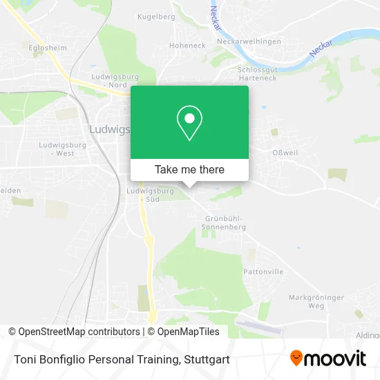 Toni Bonfiglio Personal Training map