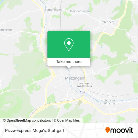 Pizza-Express Mega's map