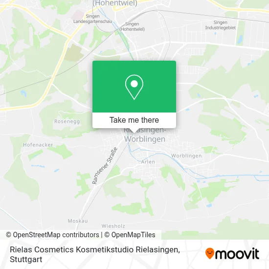 Rielas Cosmetics Kosmetikstudio Rielasingen map