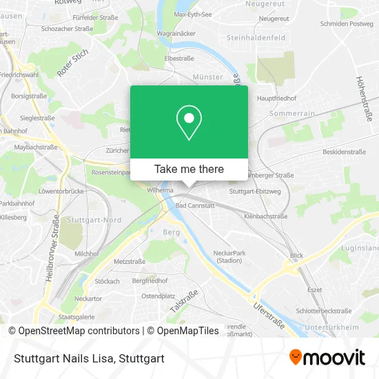Stuttgart Nails Lisa map