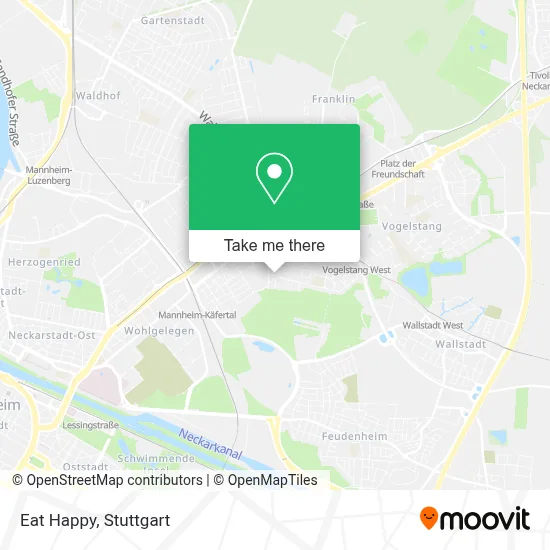 Eat Happy map