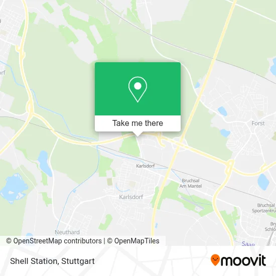 Shell Station map
