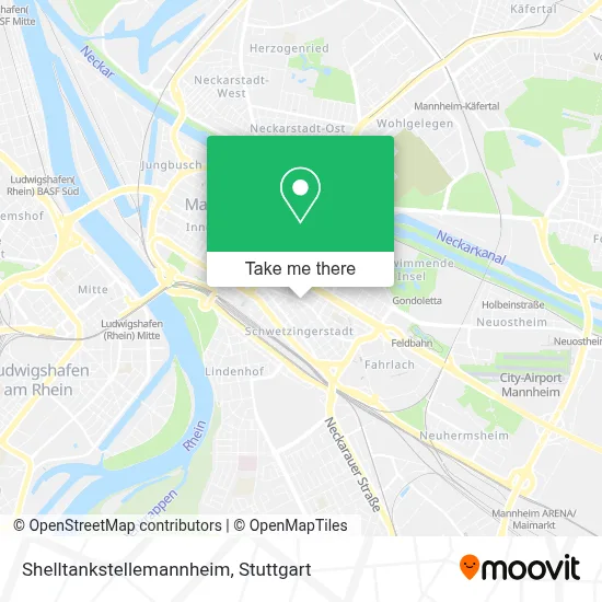 Shelltankstellemannheim map