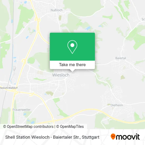 Shell Station Wiesloch - Baiertaler Str. map