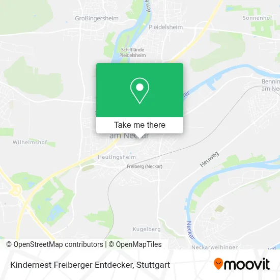 Kindernest Freiberger Entdecker map