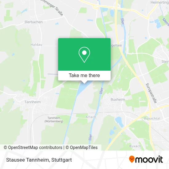 Stausee Tannheim map