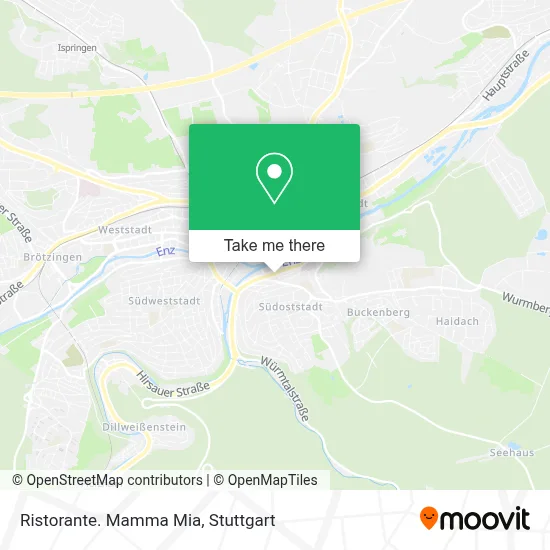 Ristorante. Mamma Mia map
