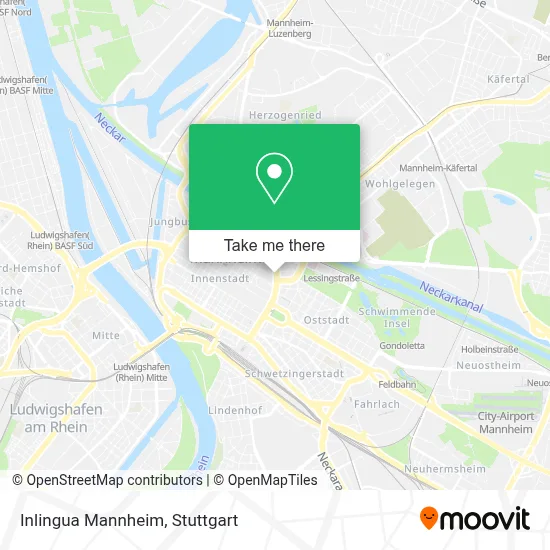 Inlingua Mannheim map