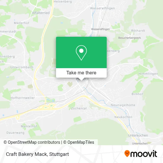 Craft Bakery Mack map