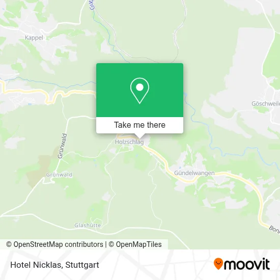 Hotel Nicklas map