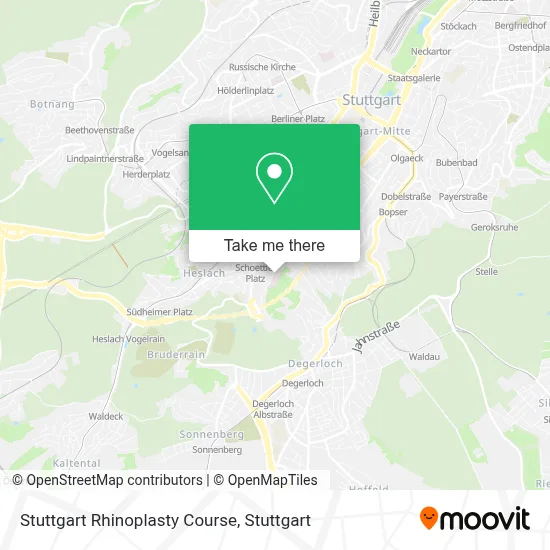 Stuttgart Rhinoplasty Course map
