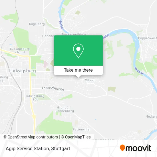 Agip Service Station map