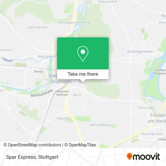 Spar Express map