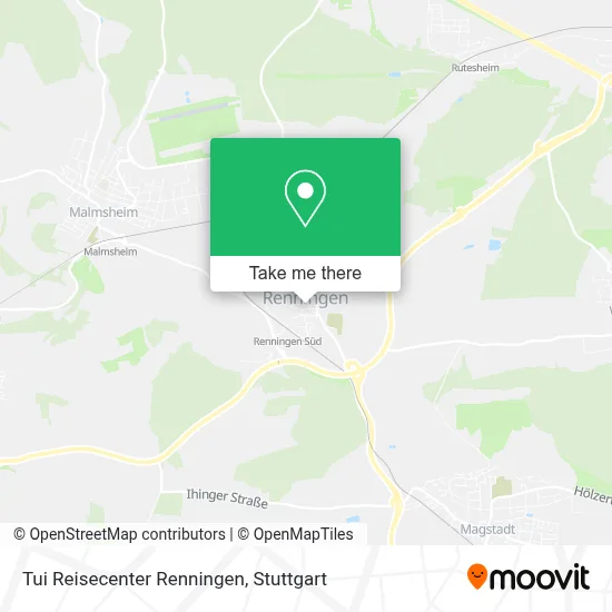 Tui Reisecenter Renningen map