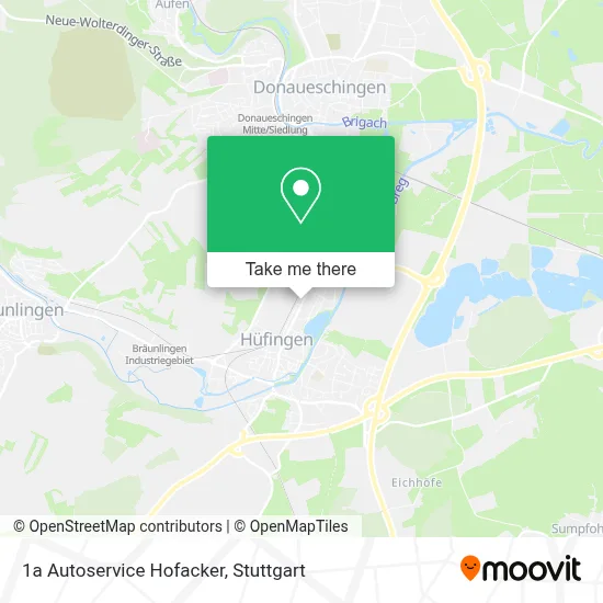 1a Autoservice Hofacker map