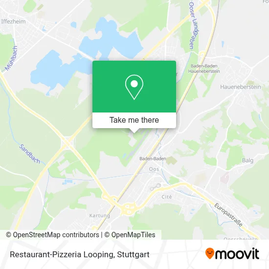 Restaurant-Pizzeria Looping map