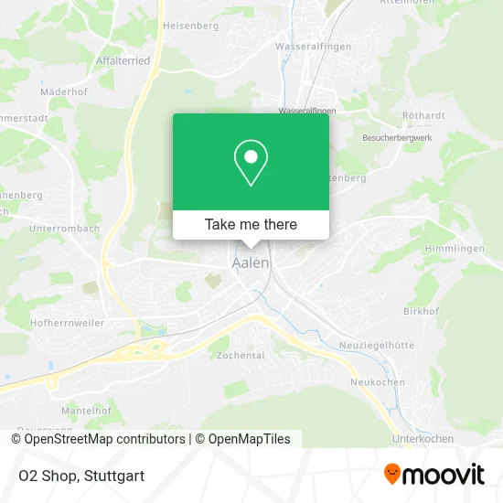 O2 Shop map