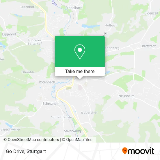 Go Drive map