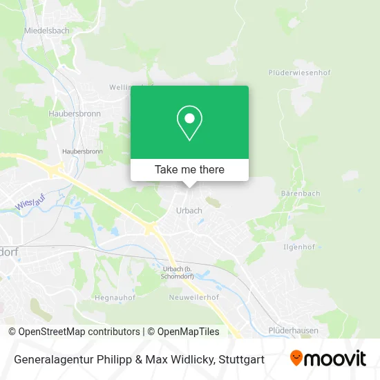 Generalagentur Philipp & Max Widlicky map