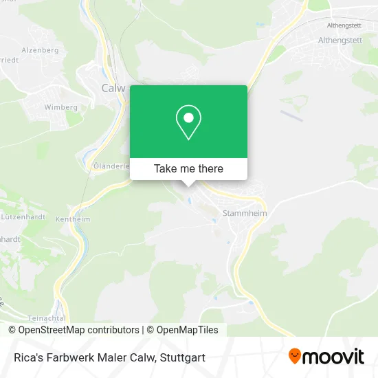 Rica's Farbwerk Maler Calw map