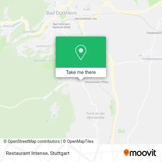 Restaurant Intense map
