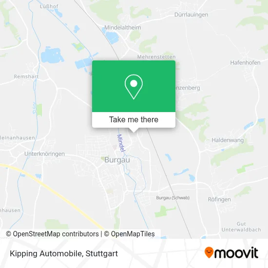 Kipping Automobile map
