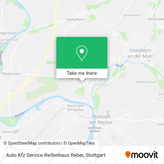 Auto Kfz Service Reifenhaus Reber map