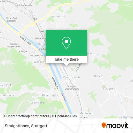 Straighttones map