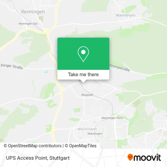 Ups Access Point map