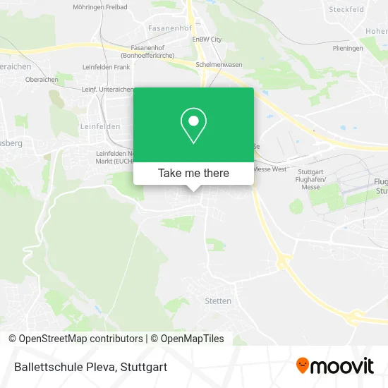 Ballettschule Pleva map