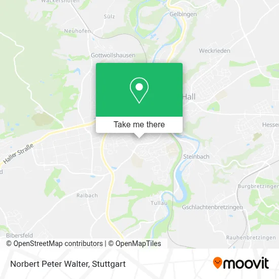 Norbert Peter Walter map