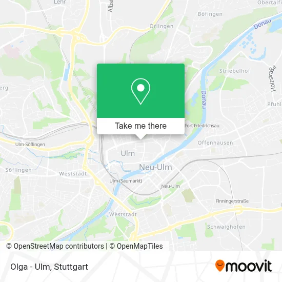 Olga - Ulm map