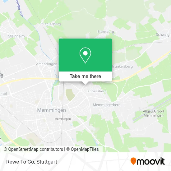 Rewe To Go map
