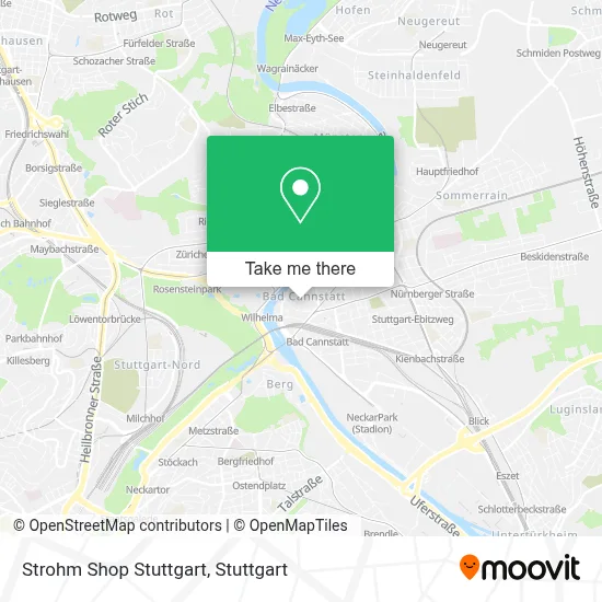 Strohm Shop Stuttgart map