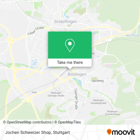 Jochen Schweizer Shop map