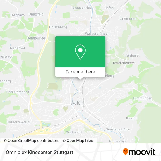 Omniplex Kinocenter map
