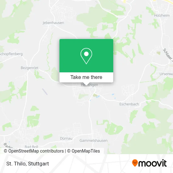 St. Thilo map