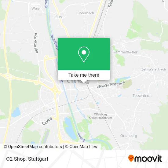 O2 Shop map