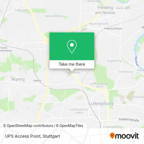 Ups Access Point map