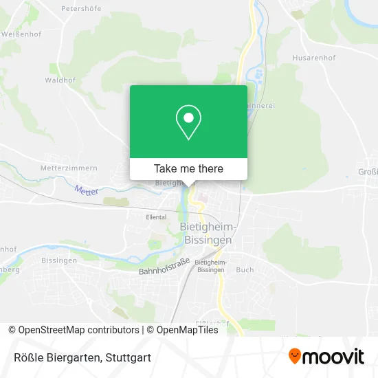 Rößle Biergarten map