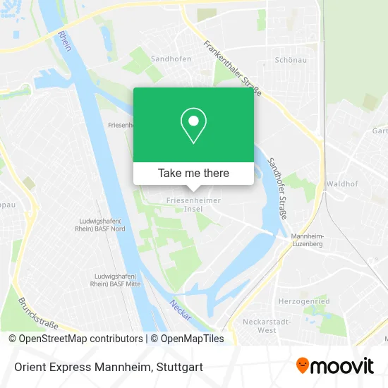 Orient Express Mannheim map