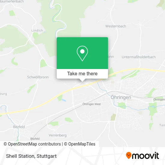 Shell Station map