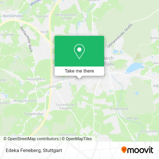 Edeka Feneberg map
