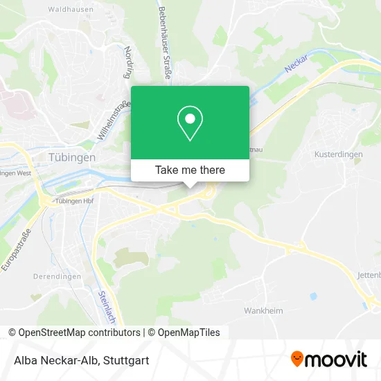 Alba Neckar-Alb map