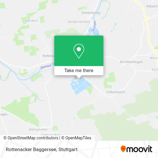 Rottenacker Baggersee map