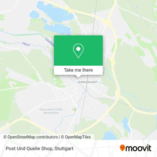 Post Und Quelle Shop map