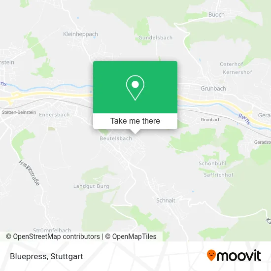 Bluepress map