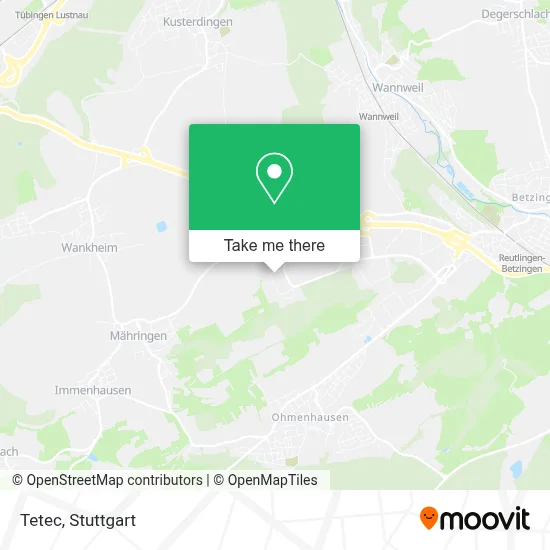Tetec map